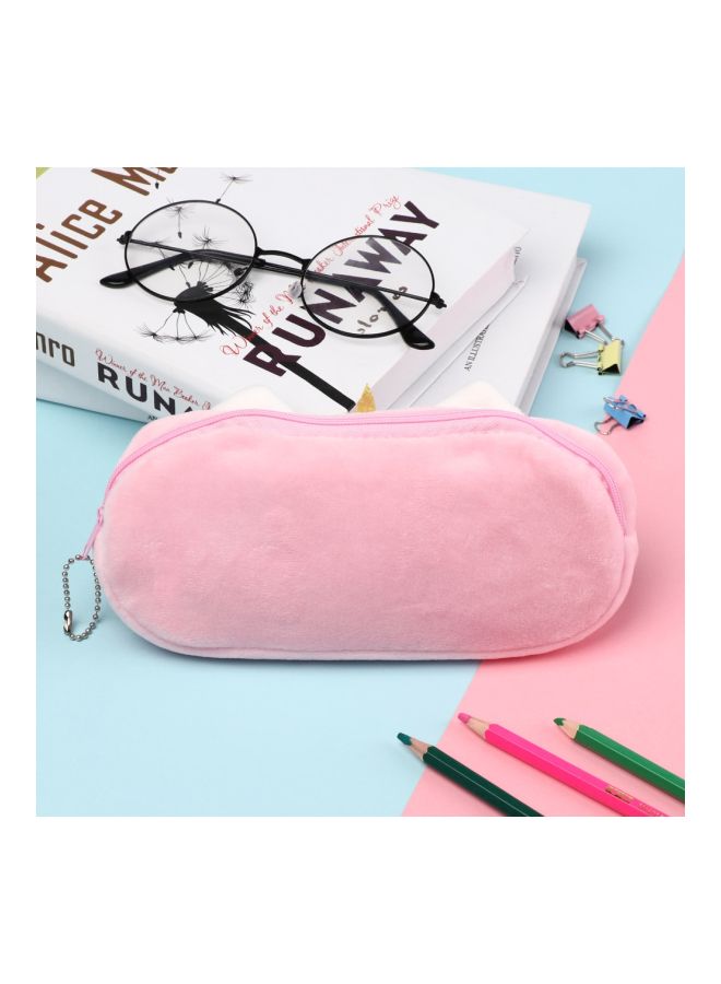 Beauenty Simplicity Unicorn Plush Pencil Case White/Pink/Black  - Image 2