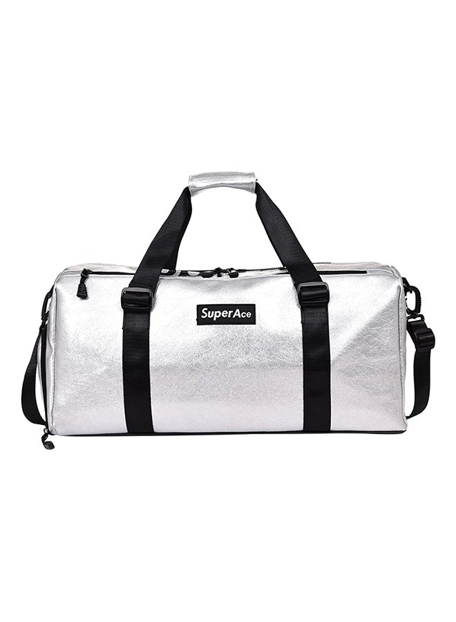 Generic Classic Gym Sack Silver/Black 