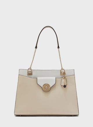 Belle Isle Chain Detail Shopper Bag Beige - v1590558741/N38388353A_1