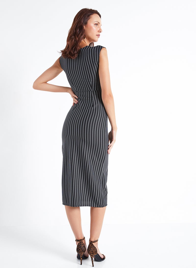 Raw Orange - Peek-A-Boo Dress Black - Image 1