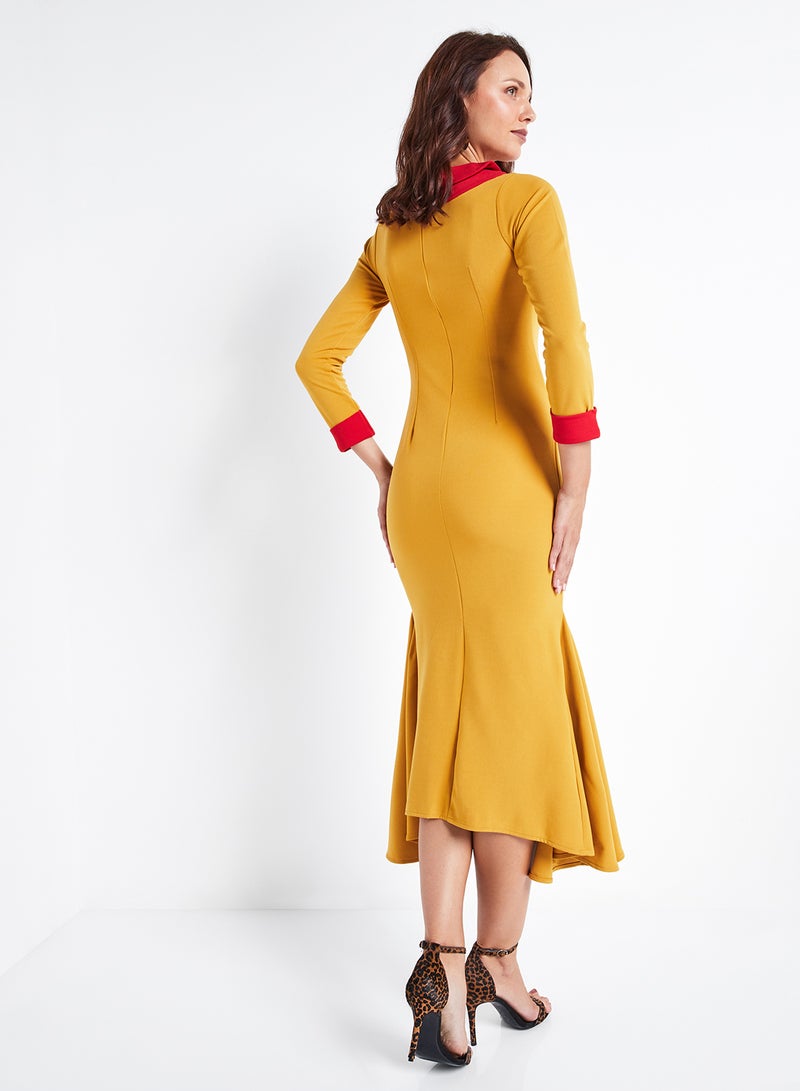 رو أورانج فستان سيلينا أصفر داكن - Image 2