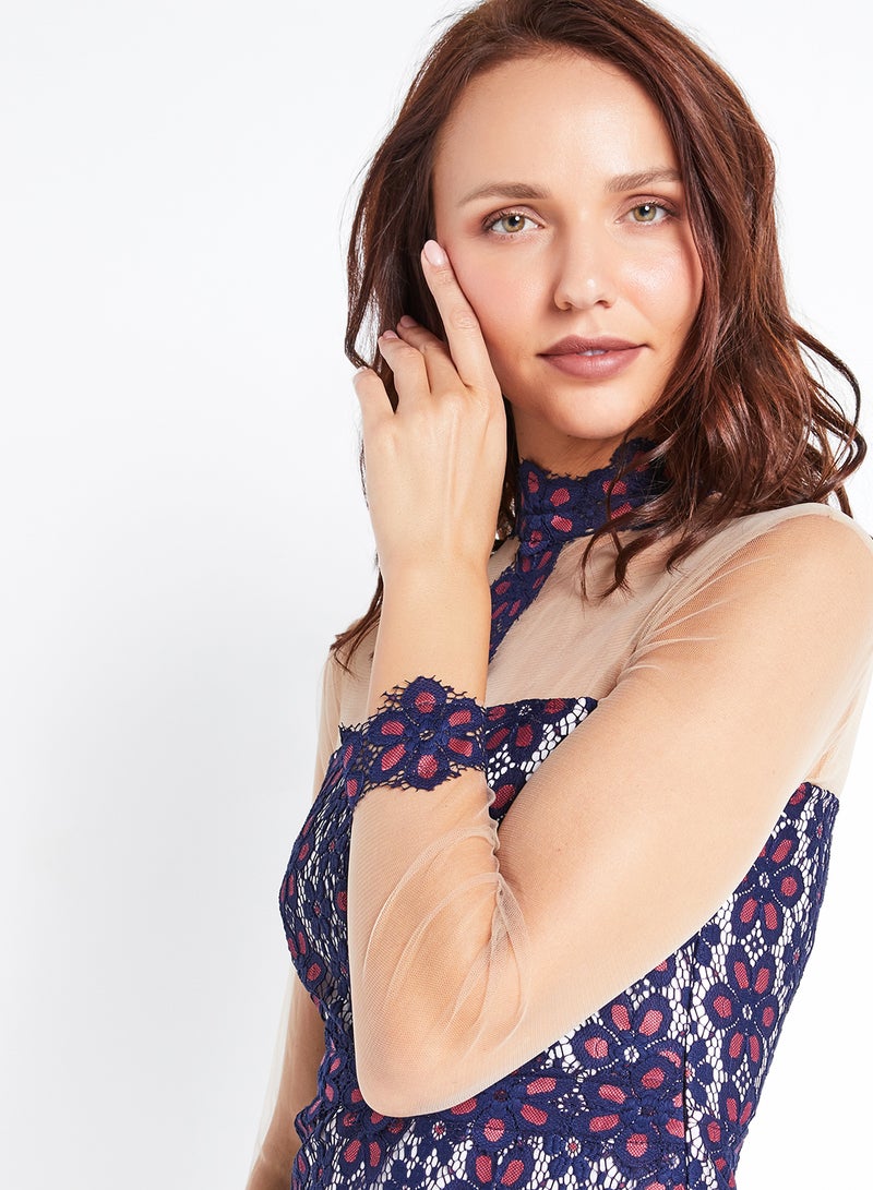 رو أورانج فستان فلاور باور متعدد الألوان - Image 4