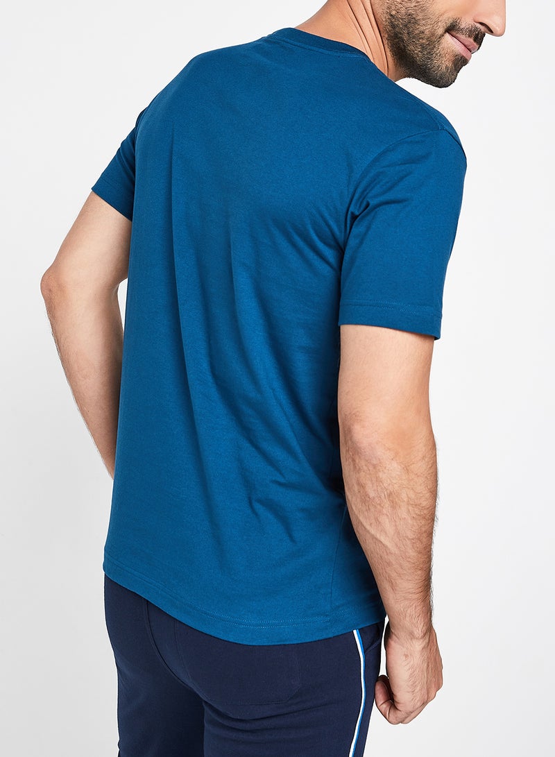 JOCKEY - Solid Design Short Sleeves T-Shirt Seaport Teal - Image 1
