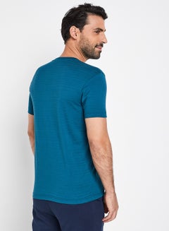 JOCKEY Solid Design Short Sleeves T-Shirt Blue Coral  - Image 2