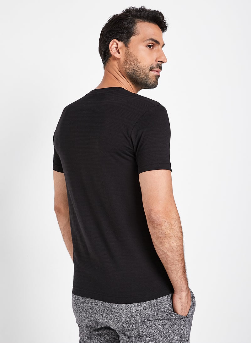 JOCKEY - Solid Design Short Sleeves T-Shirt Black - Image 1