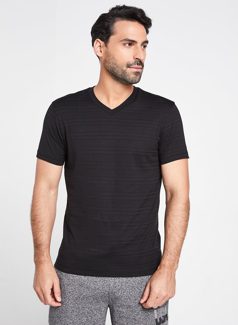 JOCKEY - Solid Design Short Sleeves T-Shirt Black - Image 1