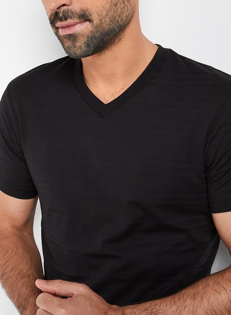 JOCKEY - Solid Design Short Sleeves T-Shirt Black - Image 1