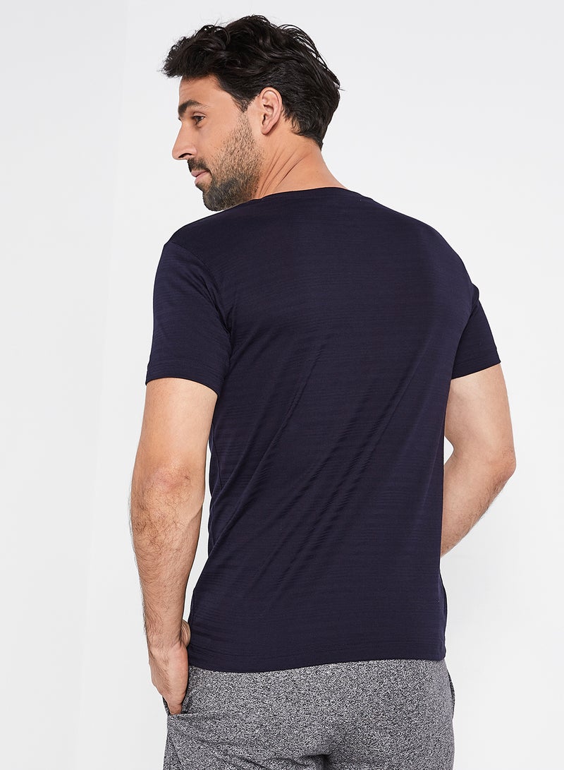 JOCKEY - Solid Design Short Sleeves T-Shirt True Navy - Image 1