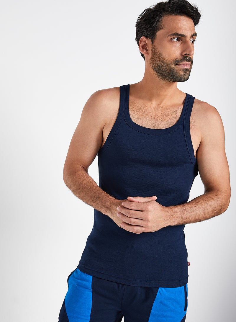 جوكي فيست برقبة مربعة كحلي - Image 1