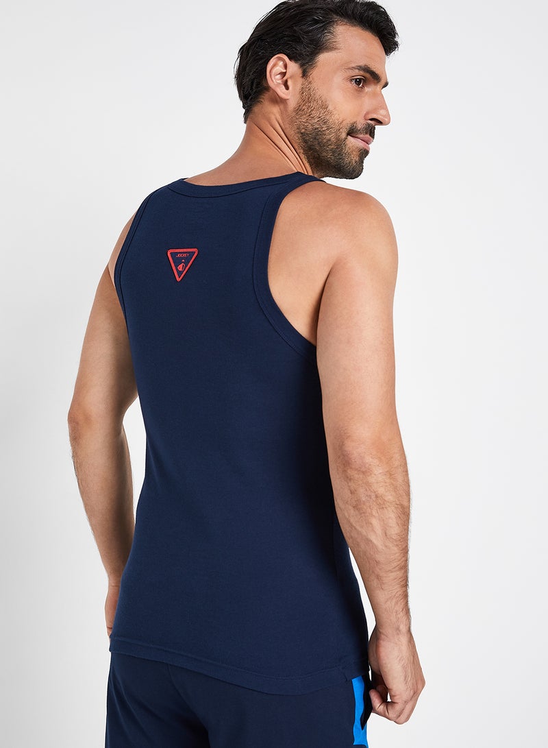 جوكي فيست برقبة مربعة كحلي - Image 2