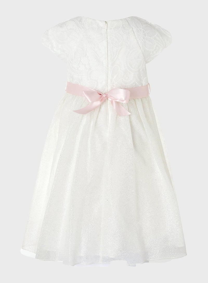 MONSOON Kids Melody Sparkle Dress White - Image 2