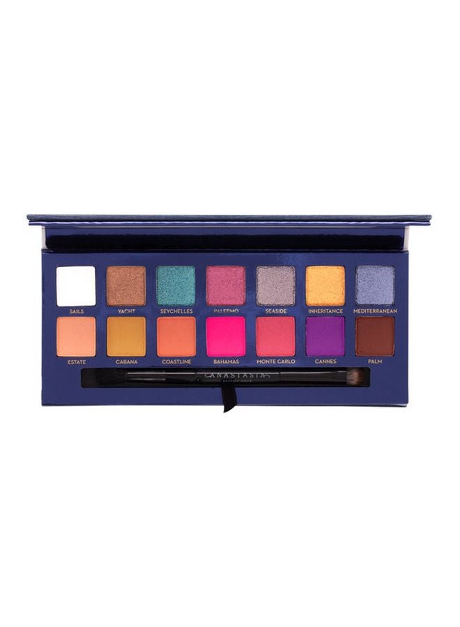 ANASTASIA BEVERLY HILLS - 14-Shades Riviera Eyeshadow Palette With Brush Anastasia - Image 1