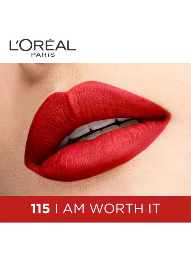L'OREAL PARIS - Rouge Signature Matte Liquid Lipstick 115 I Am Worth It - Image 1