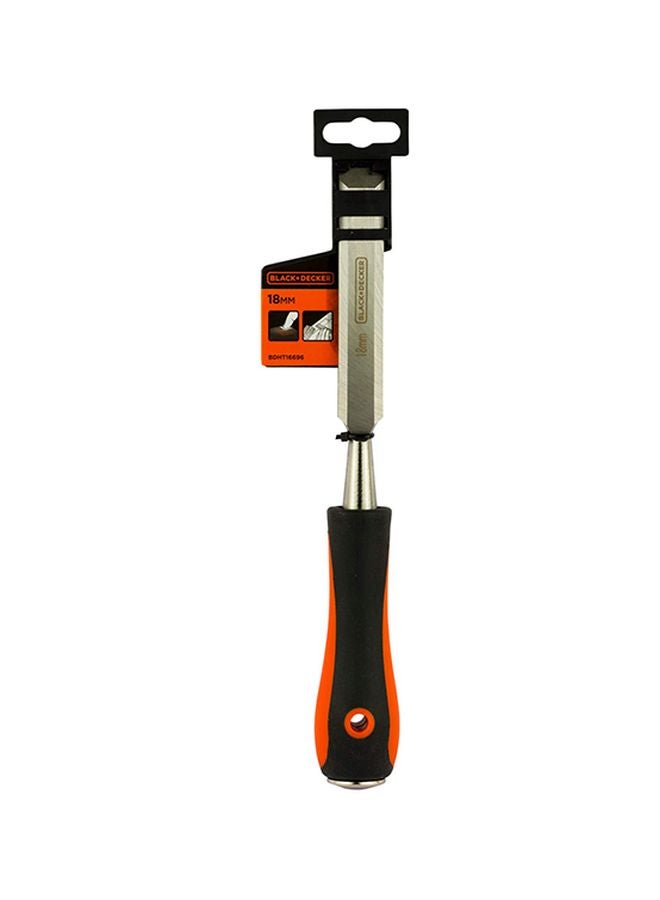 BLACK+DECKER Slim Handle Wood Chisel Orange/Black 18mm  - Image 4