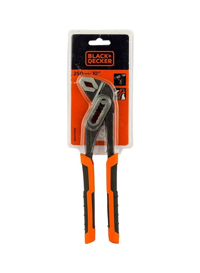 BLACK+DECKER Waterpump Plier Black/Orange 250mm  - Image 4