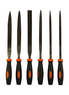 BLACK+DECKER 6 Piece Needle File Set Black/Orange  - Image 1