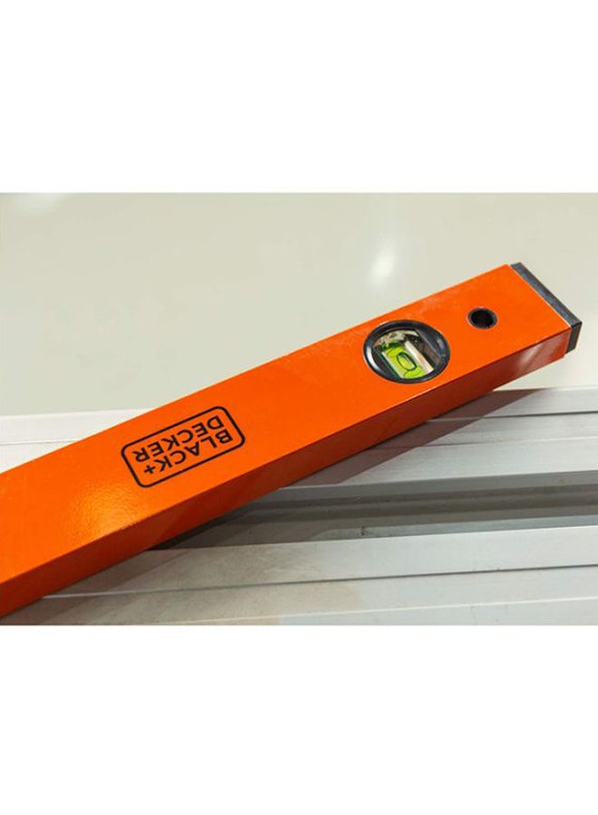 BLACK+DECKER - 60cm aluminium box beam triple spirit level, orange/black - bdht43189, 2 years warranty Orange 600x20x50mm - Image 1