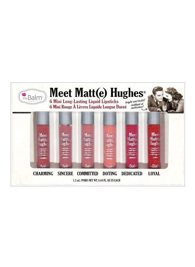 theBalm - 6-Piece Meet Matte Hughes Lipstick Set Multicolour - Image 1