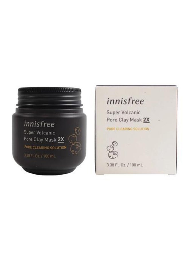 إنِّسفري ماسك 2X من الطين البركاني الفائق لتنظيف المسام 100ملليلتر - Image 2