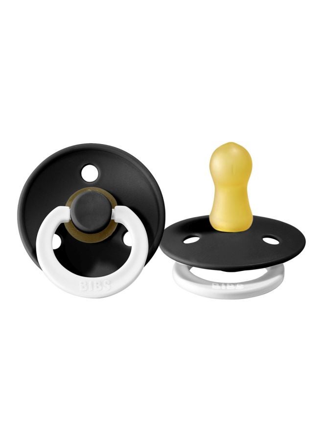 بيبس لهاية مقاس 1، للأطفال حديثي الولادة حتى سن 6 أشهر، قطعة واحدة - لون أسود (تتوهج في الظلام) - Image 3