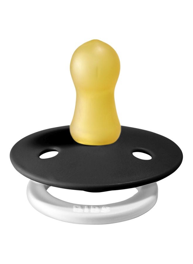 بيبس لهاية مقاس 1، للأطفال حديثي الولادة حتى سن 6 أشهر، قطعة واحدة - لون أسود (تتوهج في الظلام) - Image 1