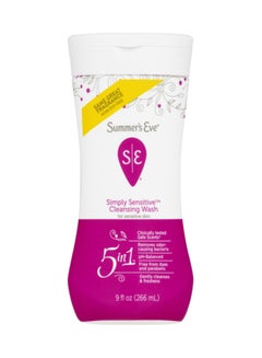 Summer's Eve 5-In-1 Simple Sensitive Cleansing Wash 266ml 