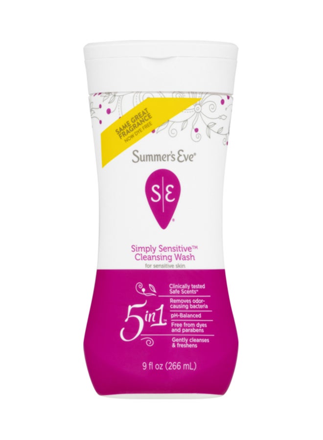 Summer's Eve - 5-In-1 Simple Sensitive Cleansing Wash 266ml - Image 1