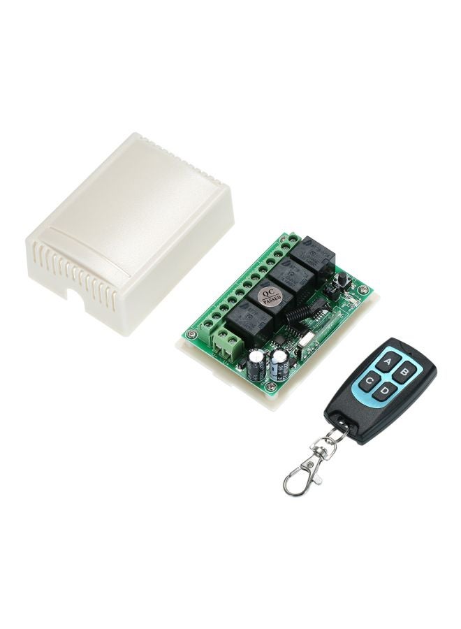 4-Channel Wireless Remote Control Switch Relay Smart Home Automation Device Green/White/Black  - Image 1