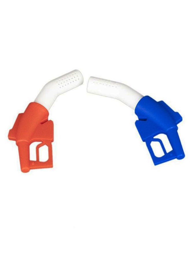Generic - 2-Piece Pistol Shape Tea Infuser Set Orange/Blue/White 15cm - Image 1