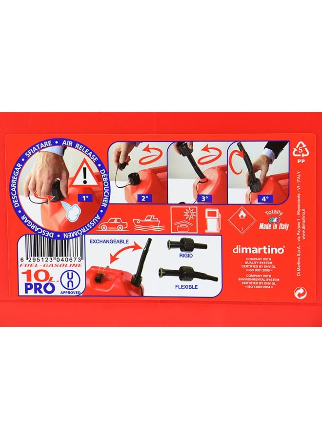 DIAMARTINO Fuel Tank Red 29x10.5x19cm - Image 2