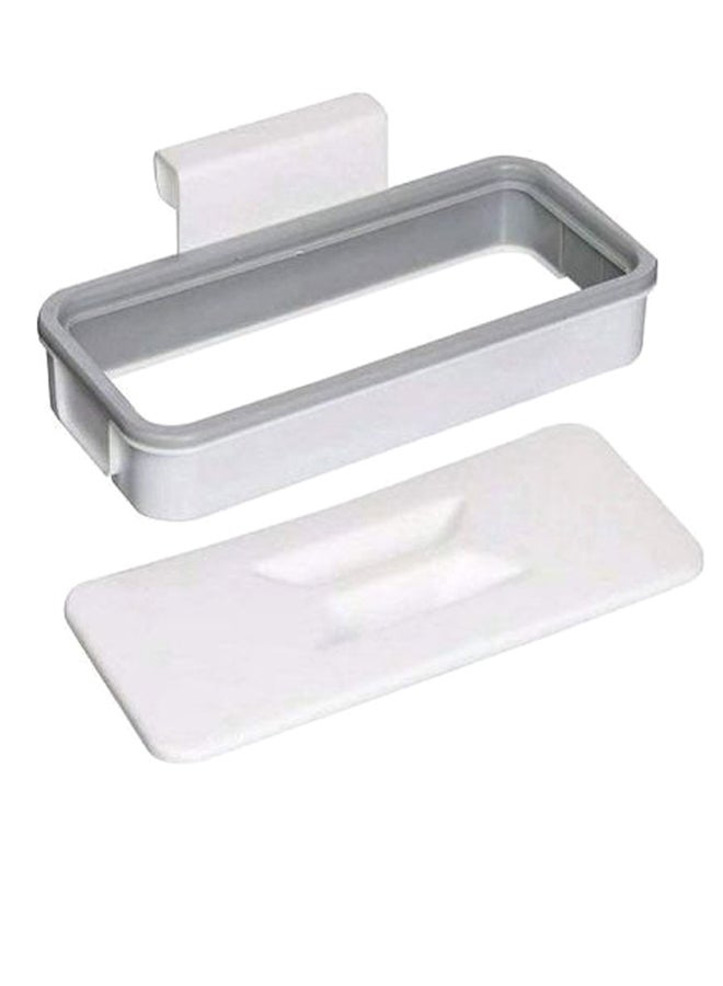 Hanging Trash Bag Holder White/Grey