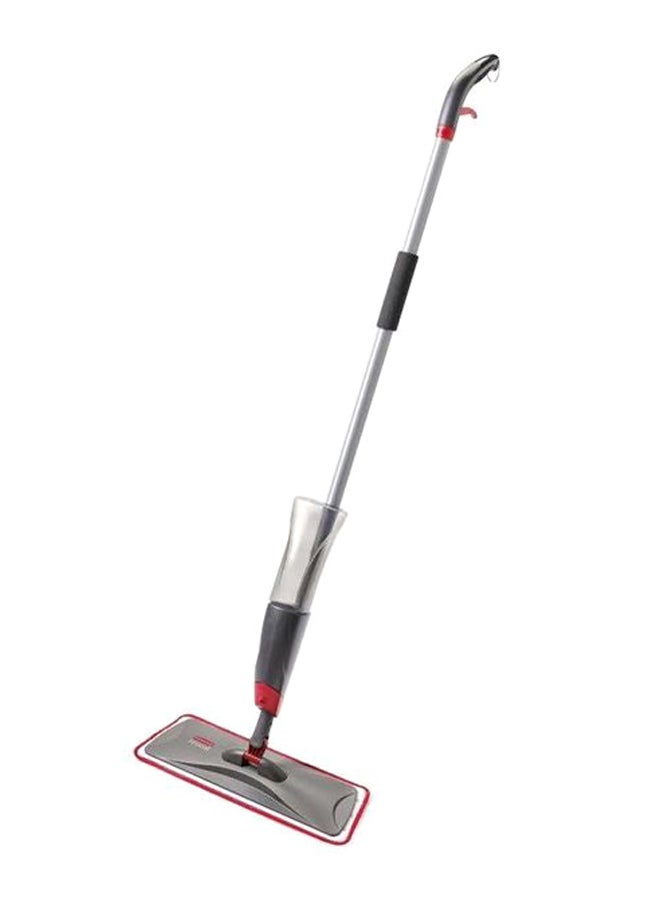 Handheld Floor Cleaning Spray Mop Grey/Silver/Red 110cm