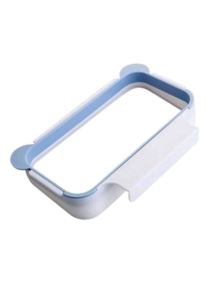 مجموعة حامل أكياس القمامة بتصميم معلق من قطعتين أبيض/أزرق - Image 1