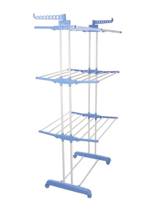 Three-Level Clothes Drying Rack White/Blue - v1590582967/N38089891A_1