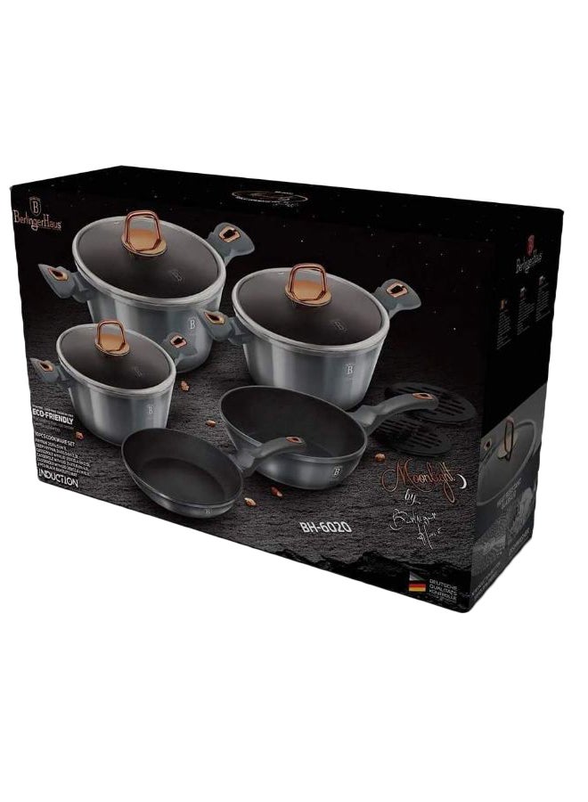 BerlingerHaus 10-Piece Moonlight Edition Cookware Set Silver  - Image 2