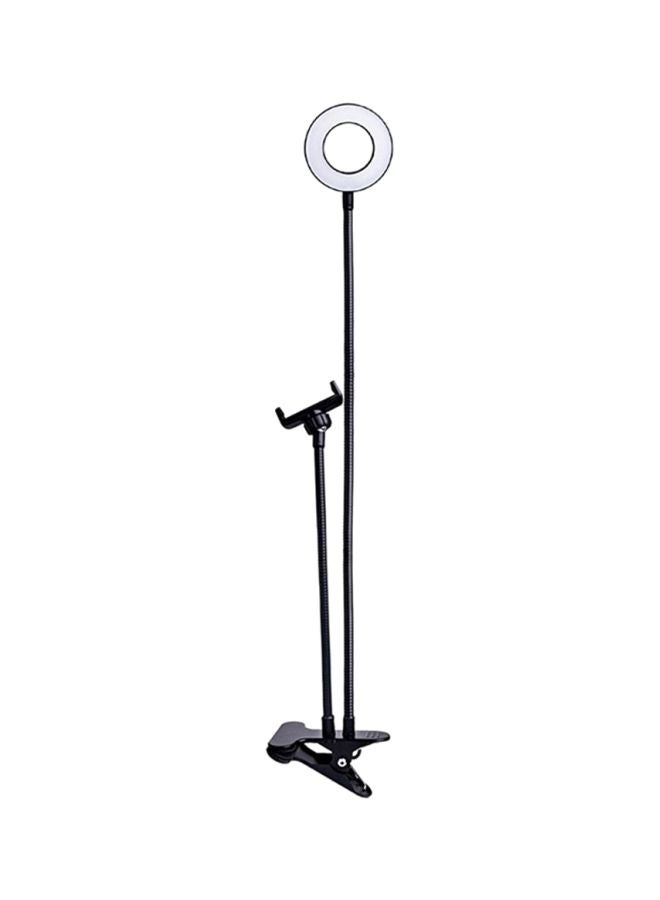 مصباح LED حلقي لتصوير السيلفي أسود 34x8x13سم - Image 1