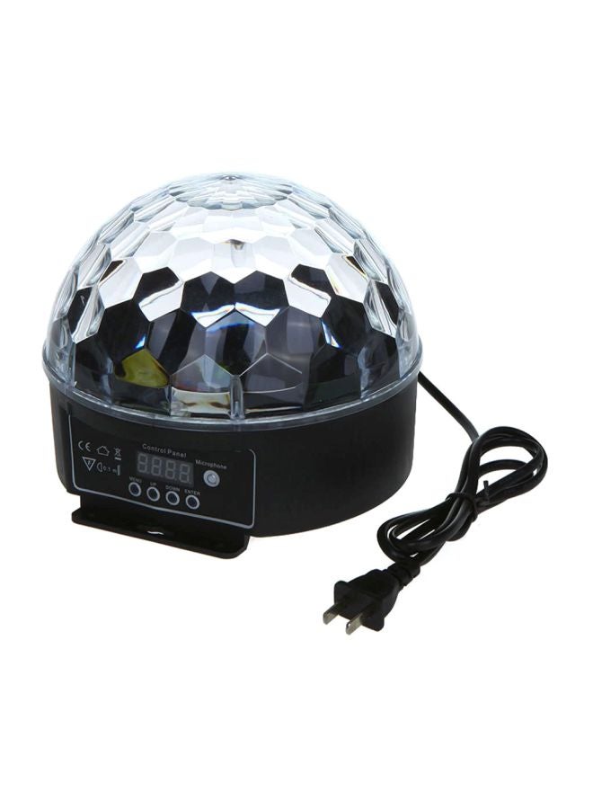 Digital LED RGB Crystal Stage Light Clear/Black 6.9x6.7x6.3inch - Image 1
