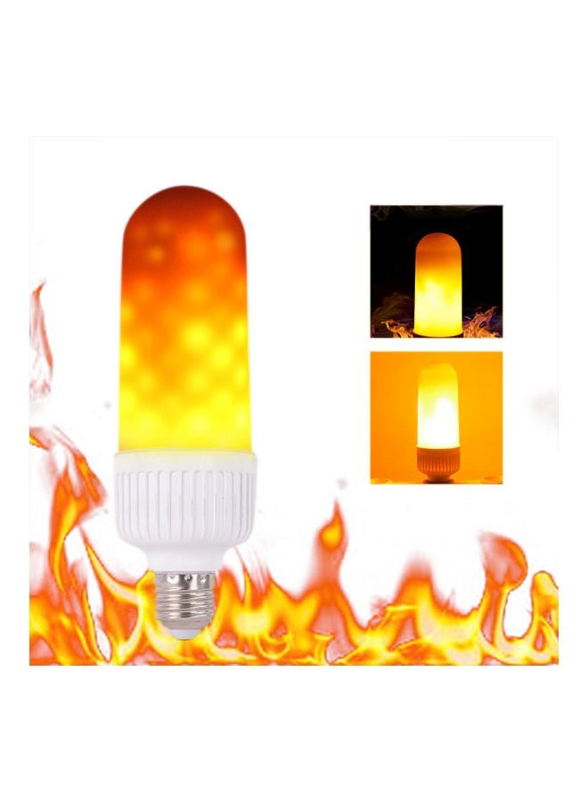 LED Fire Effect Light Yellow 5.5x19.5cm - Image 2