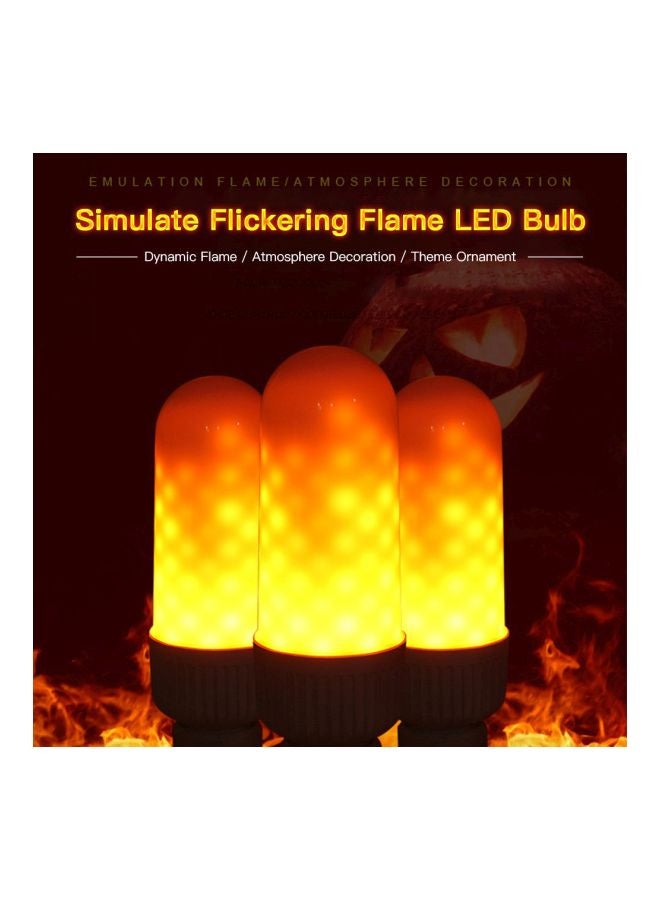 LED Fire Effect Light Yellow 5.5x19.5cm - Image 4