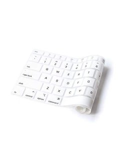 Protective Keyboard Skin For Apple MacBook Air A1932 13-Inch White/Clear