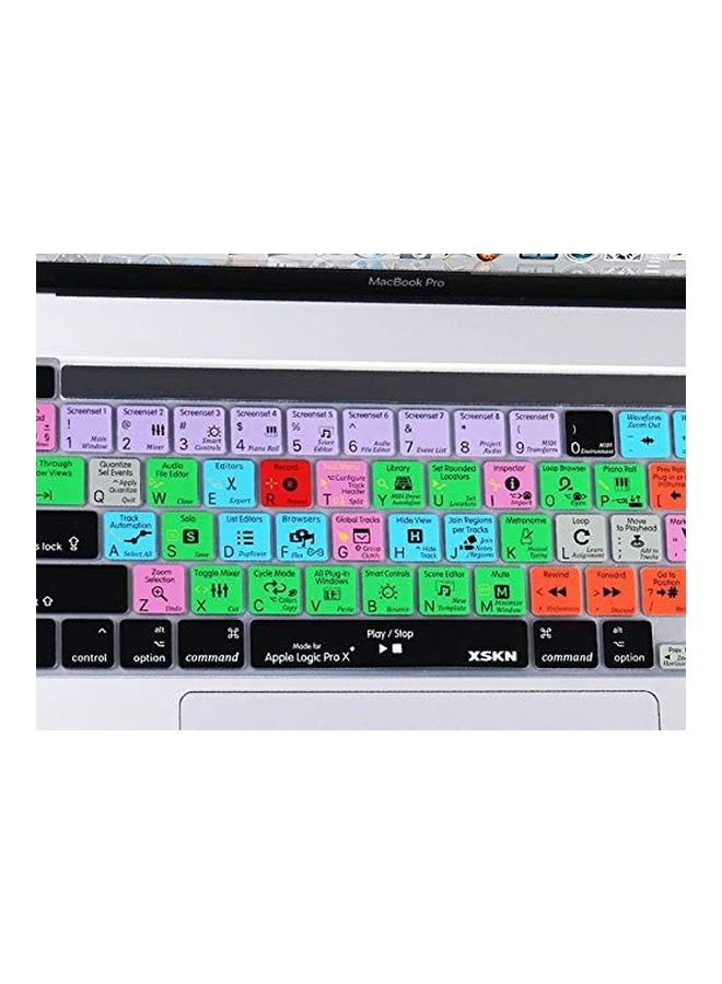 Generic - Protective Keyboard Skin For Apple Logic Pro X/MacBook Pro A2141 16-Inch Red/Yellow/Green - Image 1