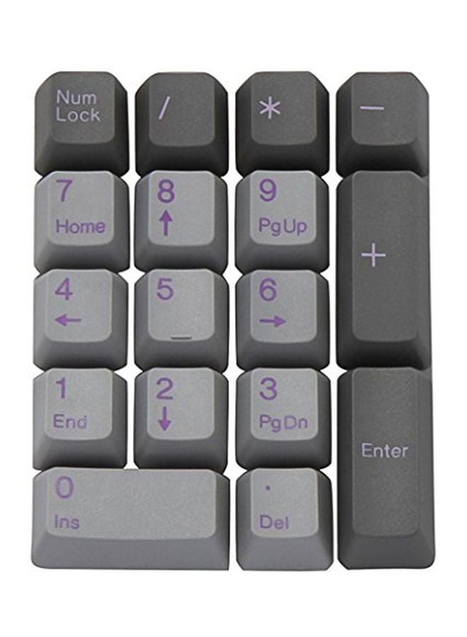 Generic - Replacement Keyboard Keycap For Grass Valley Edius Pro 9 Grey/Pink - Image 1