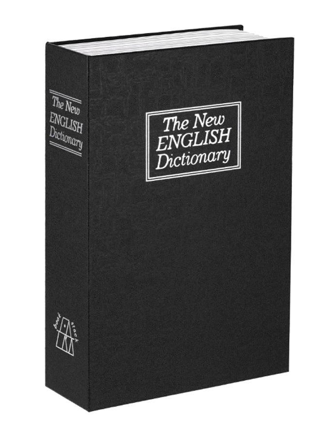 Security Hidden Book Style Safe Box With Combination Lock Black - Image 1