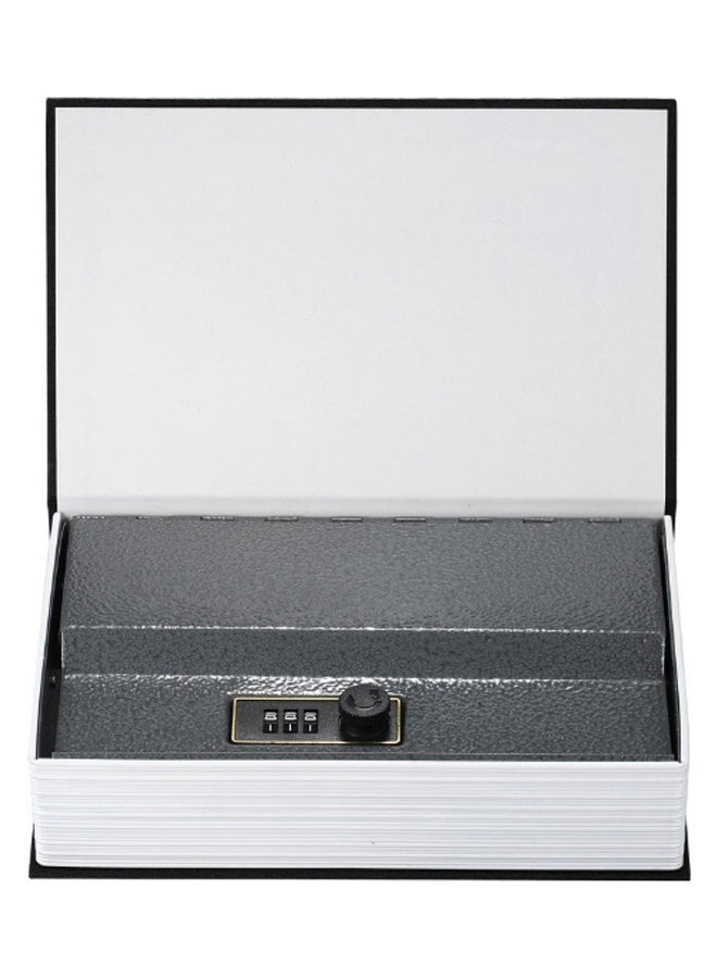 Security Hidden Book Style Safe Box With Combination Lock Black - Image 3