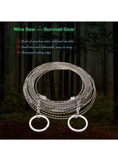 Generic Wire Saw Camping Hiking Survival Saw 17.0 x 12.0 x 1.5cm  - Image 2