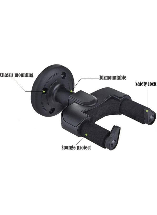 MIKE Pack Of 3 Guitar Wall Mount Auto Lock Hanger - Image 4