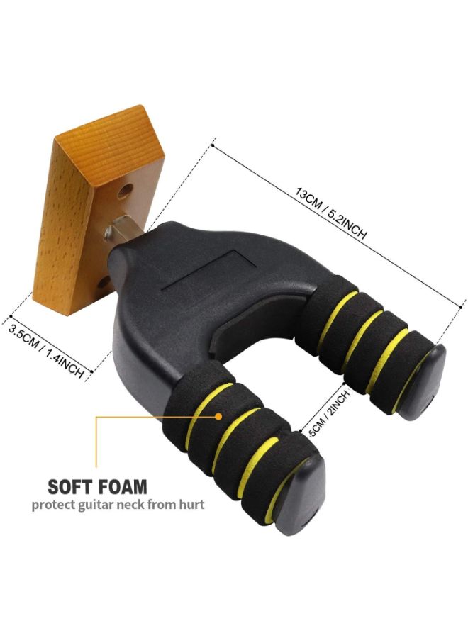 MIKE Guitar Hanger Wall Mount Auto Lock Hook Bracket - Image 3