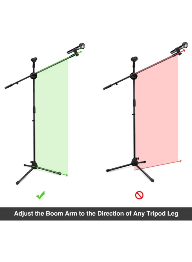 Microphone Stand Ohuhu Tripod Mic Stand Boom With Clip
