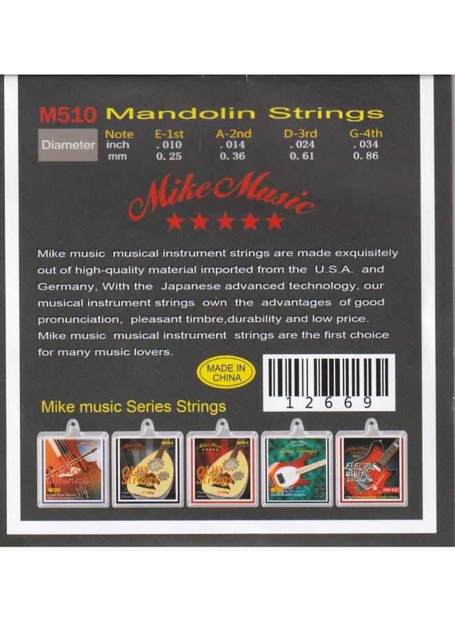 MIKE Clear Coated Mandolin String - Image 4