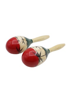 Pair Of Wooden Maracas Rumba Shakers Rattle